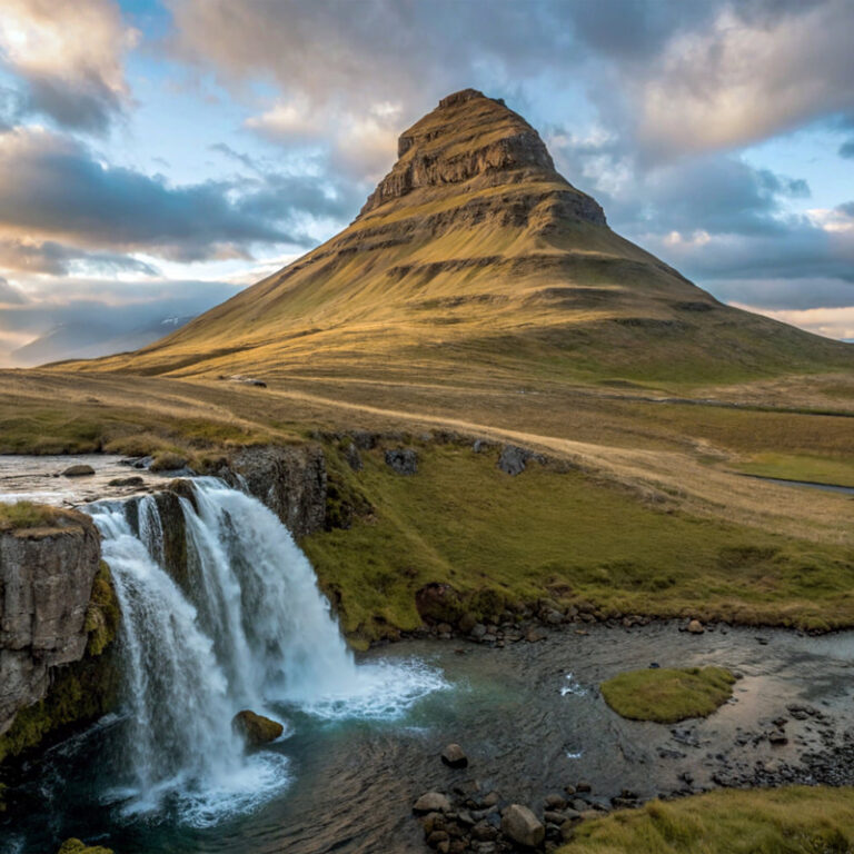 Kirkjufell mountain and waterfall, Iceland